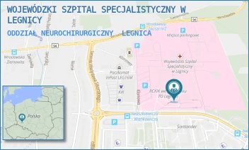ODDZIAŁ NEUROCHIRURGICZNY - WOJEWÓDZKI SZPITAL SPECJALISTYCZNY W LEGNICY - UL. JAROSŁAWA IWASZKIEWICZA 5,  LEGNICA