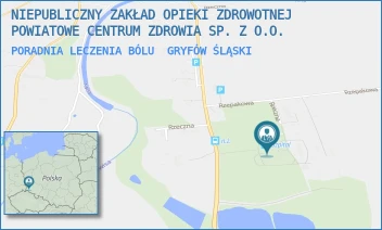 PORADNIA LECZENIA BÓLU - NIEPUBLICZNY ZAKŁAD OPIEKI ZDROWOTNEJ POWIATOWE CENTRUM ZDROWIA SP. Z O.O. - UL. RZECZNA 25,  GRYFÓW ŚLĄSKI