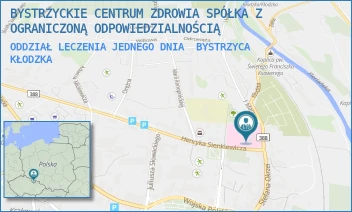 ODDZIAŁ LECZENIA JEDNEGO DNIA - BYSTRZYCKIE CENTRUM ZDROWIA SPÓŁKA Z OGRANICZONĄ ODPOWIEDZIALNOŚCIĄ - UL. STEFANA OKRZEI 49,  BYSTRZYCA KŁODZKA