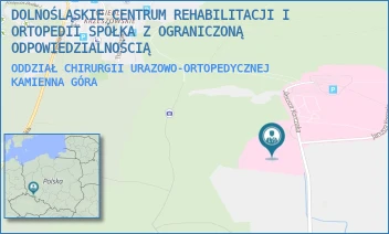 ODDZIAŁ CHIRURGII URAZOWO-ORTOPEDYCZNEJ - DOLNOŚLĄSKIE CENTRUM REHABILITACJI I ORTOPEDII SPÓŁKA Z OGRANICZONĄ ODPOWIEDZIALNOŚCIĄ - UL. JANUSZA KORCZAKA 1,  KAMIENNA GÓRA