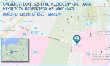 PORADNIA LECZENIA BÓLU - UNIWERSYTECKI SZPITAL KLINICZNY IM. JANA MIKULICZA-RADECKIEGO WE WROCŁAWIU - UL. BOROWSKA 213,  WROCŁAW