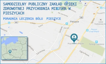 PORADNIA LECZENIA BÓLU - SAMODZIELNY PUBLICZNY ZAKŁAD OPIEKI ZDROWOTNEJ PRZYCHODNIA MIEJSKA W PIESZYCACH - UL. KRÓLOWEJ JADWIGI 1,  PIESZYCE