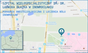 PORADNIA ANESTEZJOLOGICZNA I LECZENIA BÓLU - SZPITAL WIELOSPECJALISTYCZNY IM. DR. LUDWIKA BŁAŻKA W INOWROCŁAWIU - POZNAŃSKA 97,  INOWROCŁAW