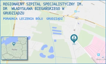 PORADNIA LECZENIA BÓLU - REGIONALNY SZPITAL SPECJALISTYCZNY IM. DR  WŁADYSŁAWA BIEGAŃSKIEGO W GRUDZIĄDZU - RYDYGIERA 15/17,  GRUDZIĄDZ