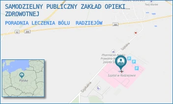 PORADNIA LECZENIA BÓLU - SAMODZIELNY PUBLICZNY ZAKŁAD OPIEKI ZDROWOTNEJ - SZPITALNA 3,  RADZIEJÓW