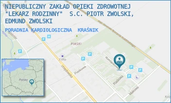 PORADNIA KARDIOLOGICZNA - NIEPUBLICZNY ZAKŁAD OPIEKI ZDROWOTNEJ "LEKARZ RODZINNY"  S.C. PIOTR ZWOLSKI, EDMUND ZWOLSKI - RUMIANKOWA 6,  KRAŚNIK