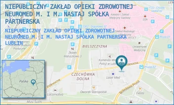 NIEPUBLICZNY ZAKŁAD OPIEKI ZDROWOTNEJ NEUROMED M. I M. NASTAJ SPÓŁKA PARTNERSKA - NIEPUBLICZNY ZAKŁAD OPIEKI ZDROWOTNEJ NEUROMED M. I M. NASTAJ SPÓŁKA PARTNERSKA - PÓŁNOCNA 8/3,  LUBLIN