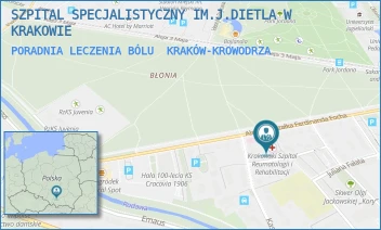 PORADNIA LECZENIA BÓLU - SZPITAL SPECJALISTYCZNY IM.J.DIETLA W KRAKOWIE - UL. AL. F. FOCHA 33,  KRAKÓW-KROWODRZA