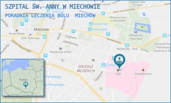 PORADNIA LECZENIA BÓLU - SZPITAL ŚW. ANNY W MIECHOWIE - UL. SZPITALNA 3,  MIECHÓW
