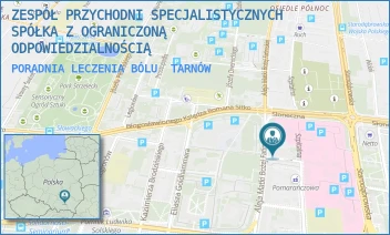 PORADNIA LECZENIA BÓLU - ZESPÓŁ PRZYCHODNI SPECJALISTYCZNYCH SPÓŁKA Z OGRANICZONĄ ODPOWIEDZIALNOŚCIĄ - UL. MARII SKŁODOWSKIEJ-CURIE 1, TARNÓW