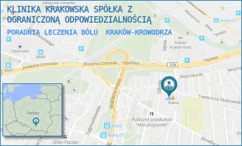 PORADNIA LECZENIA BÓLU - PRZYCHODNIA KRAKOWSKA SPÓŁKA Z OGRANICZONĄ ODPOWIEDZIALNOŚCIĄ - UL. JÓZEFA MEHOFFERA 6,  KRAKÓW-KROWODRZA
