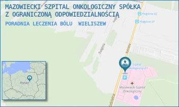 PORADNIA LECZENIA BÓLU - MAZOWIECKI SZPITAL ONKOLOGICZNY SPÓŁKA Z OGRANICZONĄ ODPOWIEDZIALNOŚCIĄ - KOŚCIELNA 61,  WIELISZEW