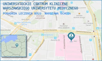 PORADNIA LECZENIA BÓLU - UNIWERSYTECKIE CENTRUM KLINICZNE WARSZAWSKIEGO UNIWERSYTETU MEDYCZNEGO - STEFANA BANACHA 1A,  WARSZAWA OCHOTA