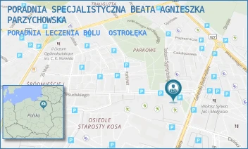 PORADNIA LECZENIA BÓLU - PORADNIA SPECJALISTYCZNA BEATA AGNIESZKA PARZYCHOWSKA - JÓZEFA PIŁSUDSKIEGO 40A,  OSTROŁĘKA