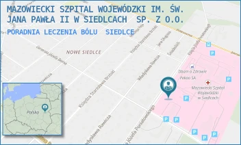 PORADNIA LECZENIA BÓLU - MAZOWIECKI SZPITAL WOJEWÓDZKI IM. ŚW. JANA PAWŁA II W SIEDLCACH  SP. Z O.O. - PONIATOWSKIEGO 26,  SIEDLCE