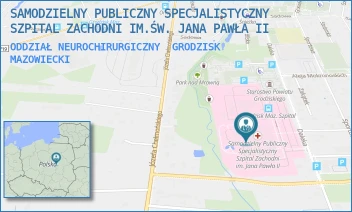 ODDZIAŁ NEUROCHIRURGICZNY - SAMODZIELNY PUBLICZNY SPECJALISTYCZNY SZPITAL ZACHODNI IM.ŚW. JANA PAWŁA II - DALEKA 11,  GRODZISK MAZOWIECKI