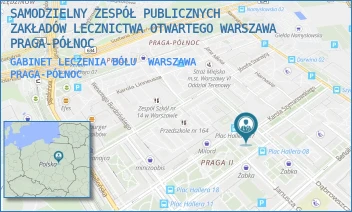GABINET LECZENIA BÓLU - SAMODZIELNY ZESPÓŁ PUBLICZNYCH ZAKŁADÓW LECZNICTWA OTWARTEGO WARSZAWA PRAGA-PÓŁNOC - DĄBROWSZCZAKÓW 5A,  WARSZAWA PRAGA-PÓŁNOC