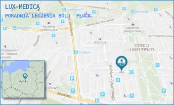 PORADNIA LECZENIA BÓLU - LUX-MEDICA SPÓŁKA Z OGRANICZONĄ ODPOWIEDZIALNOŚCIĄ - STANISŁAWA ZGLICZYŃSKIEGO 6/1,  PŁOCK