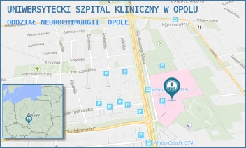 ODDZIAŁ NEUROCHIRURGII - UNIWERSYTECKI SZPITAL KLINICZNY W OPOLU - UL. ALEJA WINCENTEGO WITOSA 26, OPOLE