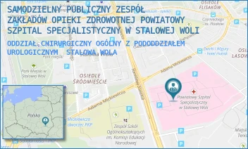 ODDZIAŁ CHIRURGICZNY OGÓLNY Z PODODDZIAŁEM UROLOGICZNYM - SAMODZIELNY PUBLICZNY ZESPÓŁ ZAKŁADÓW OPIEKI ZDROWOTNEJ POWIATOWY SZPITAL SPECJALISTYCZNY W STALOWEJ WOLI - STASZICA 4,  STALOWA WOLA