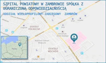 ODDZIAŁ WIELOPROFILOWY-ZABIEGOWY - SZPITAL POWIATOWY W ZAMBROWIE SPÓŁKA Z OGRANICZONĄ ODPOWIEDZIALNOŚCIĄ - PAPIEŻĄ J. PAWŁA II 3,  ZAMBRÓW