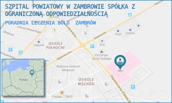 PORADNIA LECZENIA BÓLU - SZPITAL POWIATOWY W ZAMBROWIE SPÓŁKA Z OGRANICZONĄ ODPOWIEDZIALNOŚCIĄ - PAPIEŻĄ J. PAWŁA II 3,  ZAMBRÓW