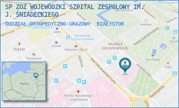 ODDZIAŁ ORTOPEDYCZNO-URAZOWY - SP ZOZ WOJEWÓDZKI SZPITAL ZESPOLONY IM. J. ŚNIADECKIEGO - M. SKŁODOWSKIEJ-CURIE 25,  BIAŁYSTOK