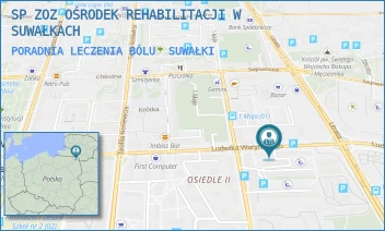 PORADNIA LECZENIA BÓLU - SP ZOZ OŚRODEK REHABILITACJI W SUWAŁKACH - WARYŃSKIEGO 22A,  SUWAŁKI