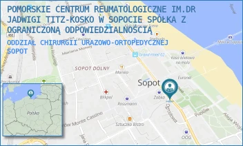 ODDZIAŁ CHIRURGII URAZOWO-ORTOPEDYCZNEJ - POMORSKIE CENTRUM REUMATOLOGICZNE IM.DR JADWIGI TITZ-KOSKO W SOPOCIE SPÓŁKA Z OGRANICZONĄ ODPOWIEDZIALNOŚCIĄ - UL. GRUNWALDZKA 5,  SOPOT