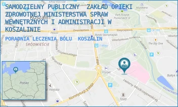 PORADNIA LECZENIA BÓLU - SAMODZIELNY PUBLICZNY  ZAKŁAD OPIEKI ZDROWOTNEJ MINISTERSTWA SPRAW WEWNĘTRZNYCH I ADMINISTRACJI W KOSZALINIE - SZPITALNA 2,  KOSZALIN