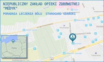 PORADNIA LECZENIA BÓLU - NIEPUBLICZNY ZAKŁAD OPIEKI ZDROWOTNEJ "MEDYK" - UL. JURANDA ZE SPYCHOWA 2, STAROGARD GDAŃSKI
