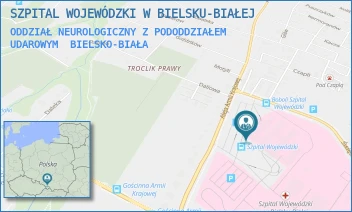 ODDZIAŁ NEUROLOGICZNY Z PODODDZIAŁEM UDAROWYM - SZPITAL WOJEWÓDZKI W BIELSKU-BIAŁEJ - UL. AL.ARMII KRAJOWEJ 101,  BIELSKO-BIAŁA