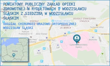 ODDZIAŁ CHIRURGII URAZOWO-ORTOPEDYCZNEJ - SZPITAL POWIATOWY W WODZISŁAWIU ŚLĄSKIM - UL. 26 MARCA 51,  WODZISŁAW ŚLĄSKI