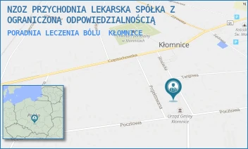 PORADNIA LECZENIA BÓLU - NZOZ PRZYCHODNIA LEKARSKA SPÓŁKA Z OGRANICZONĄ ODPOWIEDZIALNOŚCIĄ - UL. STRAŻACKA 18,  KŁOMNICE