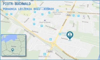 PORADNIA LECZENIA BÓLU - PIOTR BUCHWALD - UL. ŁANOWA 11,  RYBNIK