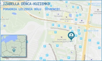 PORADNIA LECZENIA BÓLU - IZABELLA DEŃCA-KUZIEMKO - UL. STEFANA KISIELEWSKIEGO 2,  SOSNOWIEC