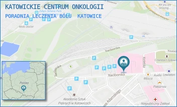 PORADNIA LECZENIA BÓLU - KATOWICKIE CENTRUM ONKOLOGII - UL. RACIBORSKA 27,  KATOWICE