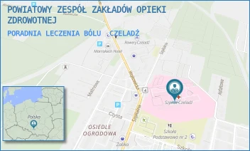 PORADNIA LECZENIA BÓLU - ZAGŁĘBIOWSKI SZPITAL KLINICZNY - UL. SZPITALNA 40,  CZELADŹ