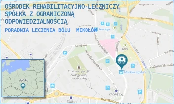 PORADNIA LECZENIA BÓLU - OŚRODEK REHABILITACYJNO-LECZNICZY SPÓŁKA Z OGRANICZONĄ ODPOWIEDZIALNOŚCIĄ - UL. KATOWICKA 22,  MIKOŁÓW