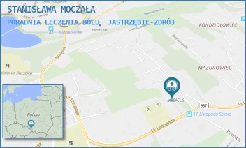 PORADNIA LECZENIA BÓLU - STANISŁAWA MOCZAŁA - UL. DWORCOWA 1D,  JASTRZĘBIE-ZDRÓJ