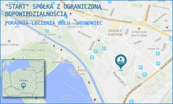 PORADNIA LECZENIA BÓLU - "START" SPÓŁKA Z OGRANICZONĄ ODPOWIEDZIALNOŚCIĄ - UL. JANA SOBIESKIEGO 29,  SOSNOWIEC