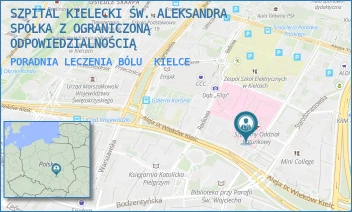 PORADNIA LECZENIA BÓLU - SZPITAL KIELECKI ŚW. ALEKSANDRA SPÓŁKA Z OGRANICZONĄ ODPOWIEDZIALNOŚCIĄ - KOŚCIUSZKI 25,  KIELCE