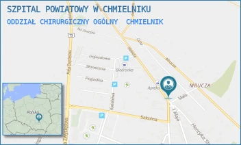ODDZIAŁ CHIRURGICZNY OGÓLNY - SZPITAL POWIATOWY W CHMIELNIKU - KIELECKA 1-3, CHMIELNIK
