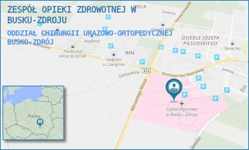 ODDZIAŁ CHIRURGII URAZOWO-ORTOPEDYCZNEJ - ZESPÓŁ OPIEKI ZDROWOTNEJ W BUSKU-ZDROJU - BOHATERÓW WARSZAWY 67, BUSKO-ZDRÓJ