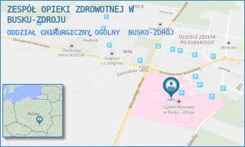 ODDZIAŁ CHIRURGICZNY OGÓLNY - ZESPÓŁ OPIEKI ZDROWOTNEJ W BUSKU-ZDROJU - BOHATERÓW WARSZAWY 67, BUSKO-ZDRÓJ