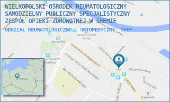 ODDZIAŁ REUMATOLOGICZNO - ORTOPEDYCZNY - WIELKOPOLSKI OŚRODEK REUMATOLOGICZNY IM. DR. WIESŁAWA ROMANOWSKIEGO W ŚREMIE - MICKIEWICZA 95,  ŚREM