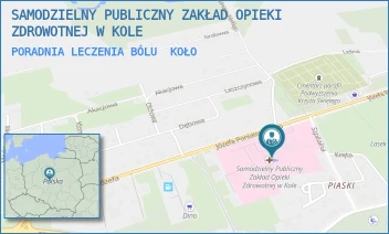 PORADNIA LECZENIA BÓLU - SAMODZIELNY PUBLICZNY ZAKŁAD OPIEKI ZDROWOTNEJ W KOLE - PONIATOWSKIEGO 25,  KOŁO