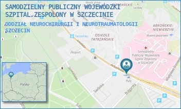 ODDZIAŁ NEUROCHIRURGII I NEUROTRAUMATOLOGII - SAMODZIELNY PUBLICZNY WOJEWÓDZKI SZPITAL ZESPOLONY W SZCZECINIE - ARKOŃSKA 4,  SZCZECIN