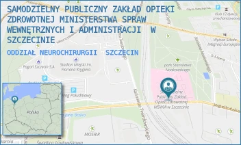 ODDZIAŁ NEUROCHIRURGII - SAMODZIELNY PUBLICZNY ZAKŁAD OPIEKI ZDROWOTNEJ MINISTERSTWA SPRAW WEWNĘTRZNYCH I ADMINISTRACJI  W SZCZECINIE - JAGIELLOŃSKA 44,  SZCZECIN