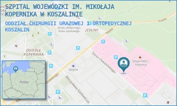 ODDZIAŁ CHIRURGII URAZOWEJ I ORTOPEDYCZNEJ - SZPITAL WOJEWÓDZKI IM. MIKOŁAJA KOPERNIKA W KOSZALINIE - CHAŁUBIŃSKIEGO 7, KOSZALIN